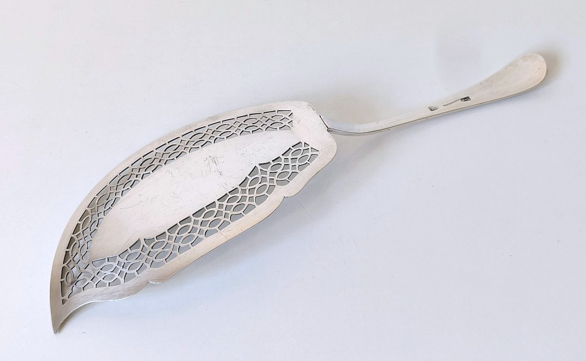 Porto Empire Fish Scoop, Solid Silver, 1810–1818-photo-4