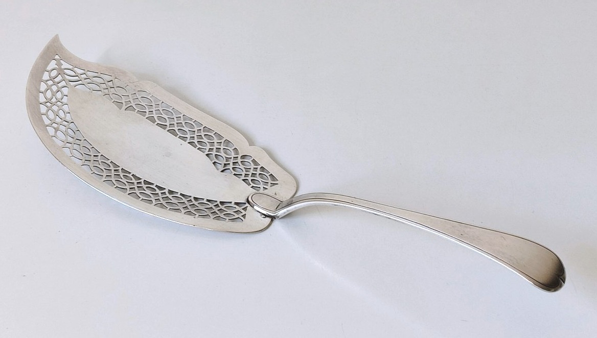 Porto Empire Fish Scoop, Solid Silver, 1810–1818