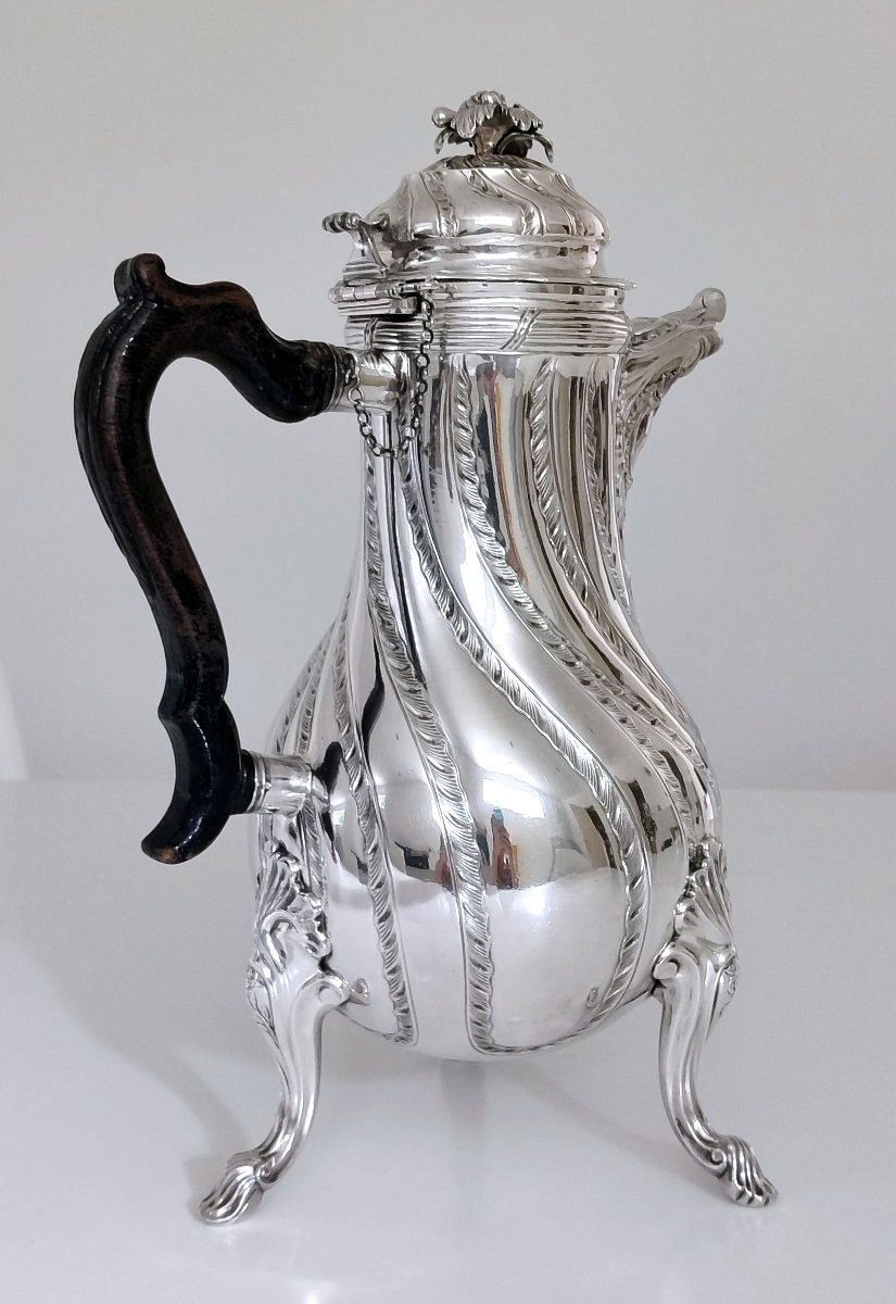 Cafetière en argent massif Mons 1774-photo-4