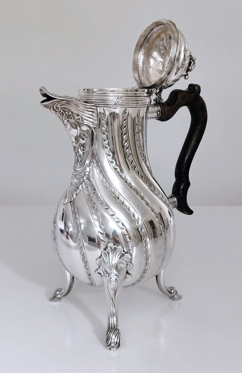 Cafetière en argent massif Mons 1774-photo-1