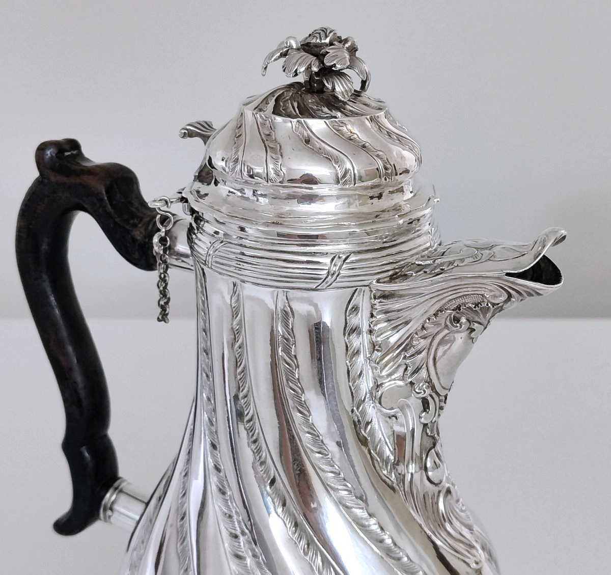 Cafetière en argent massif Mons 1774-photo-3