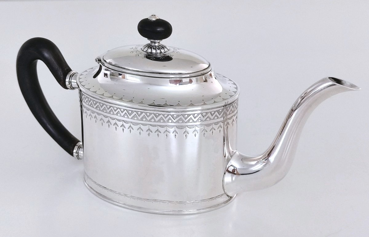 Gand Solid Silver Empire Teapot, 1798–1809 -photo-4