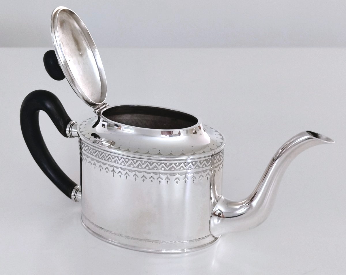 Gand Solid Silver Empire Teapot, 1798–1809 -photo-1