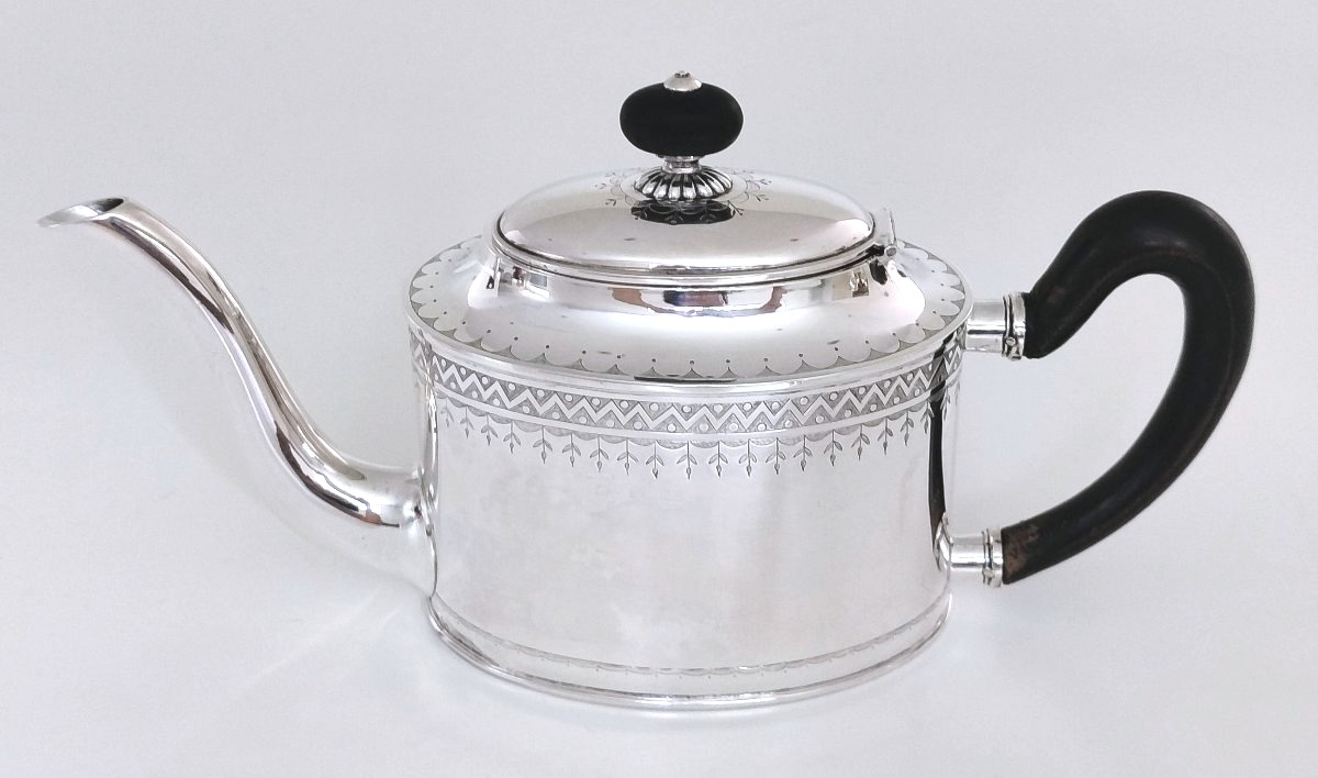 Gand Solid Silver Empire Teapot, 1798–1809 