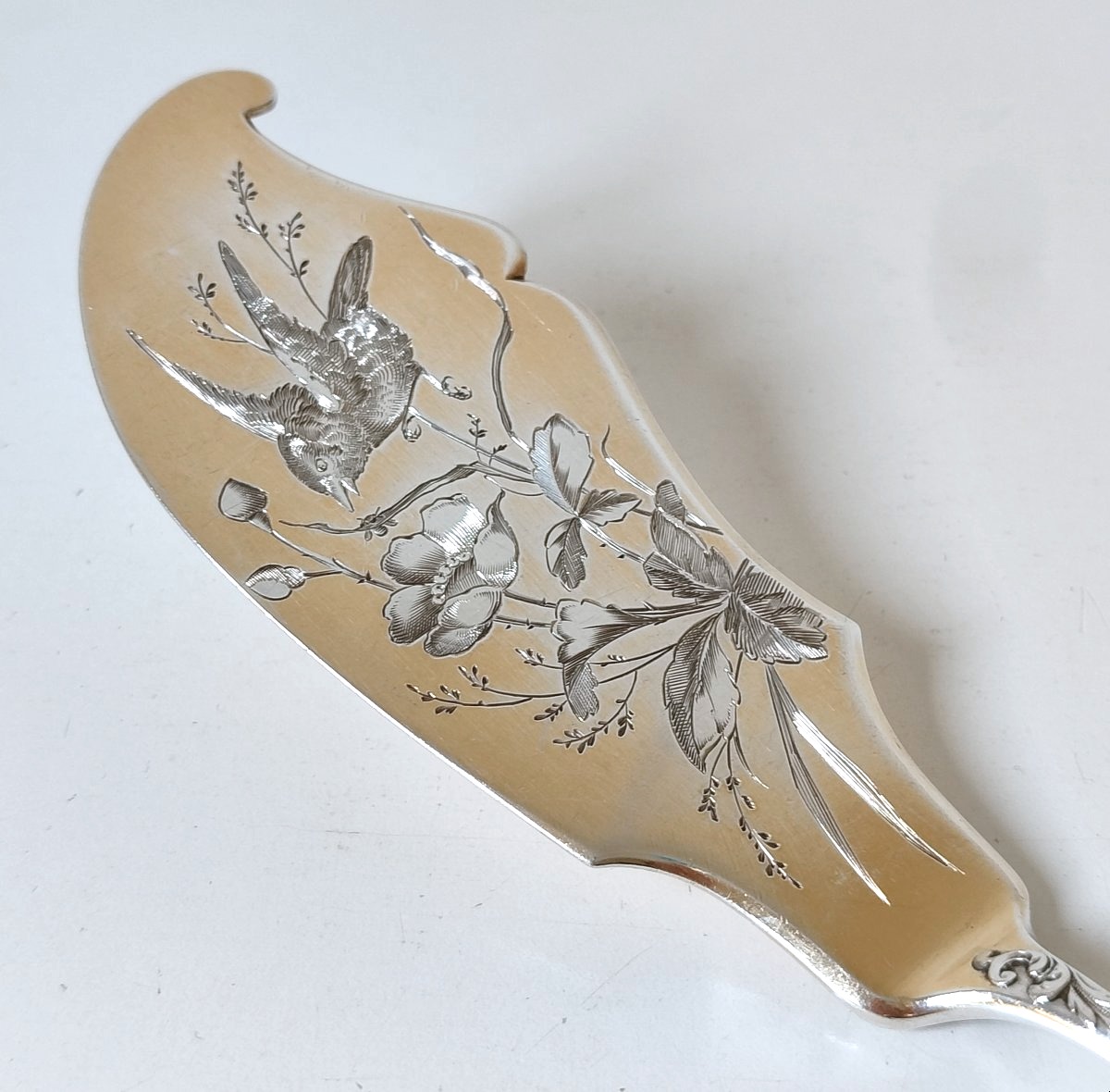 Solid Silver Ice Service Cutlery -photo-4