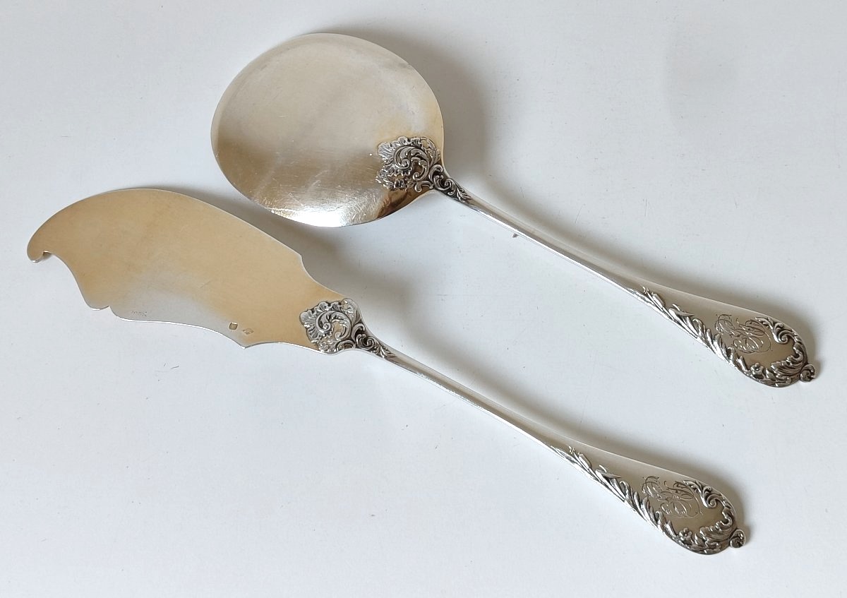 Solid Silver Ice Service Cutlery -photo-5