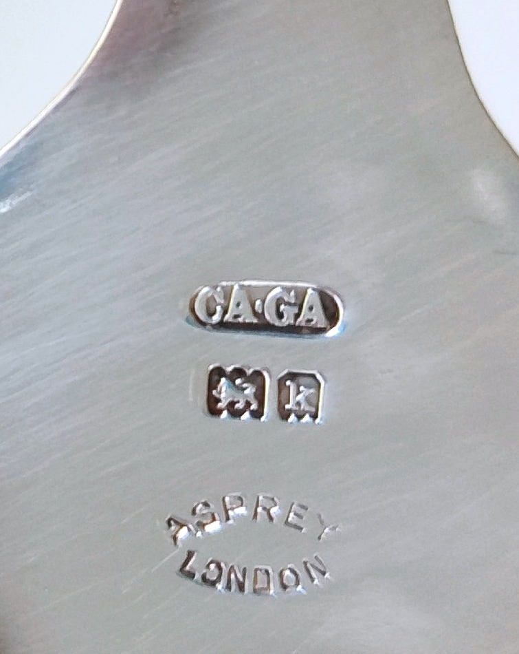 Une paire de petites carafes à whisky (whisky noggins ) en cristal et argent massif armoriés-photo-6
