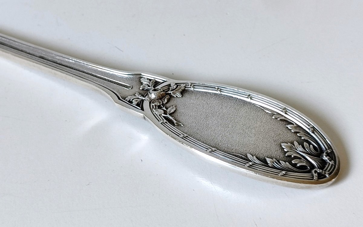 Solid Silver Serving Spoon -photo-1