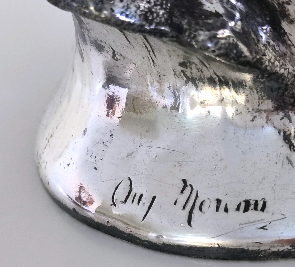 Art Nouveau Silver-plated Vase By Auguste Moreau -photo-8
