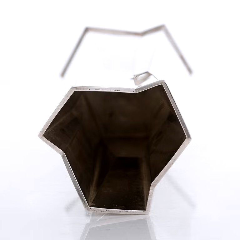 Vase moderniste en argent massif Tapio Wirkkala modèle TW 6-4-photo-4