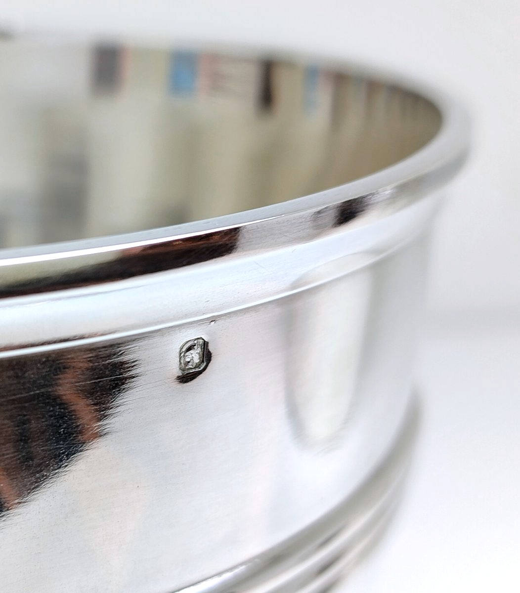 Une paire de seau à glaçons art deco en argent massif Louis Coignet -photo-7