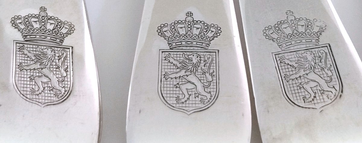 Ménagère art deco en argent massif Philippe Wolfers modèle Gioconda 24 pièces -photo-4