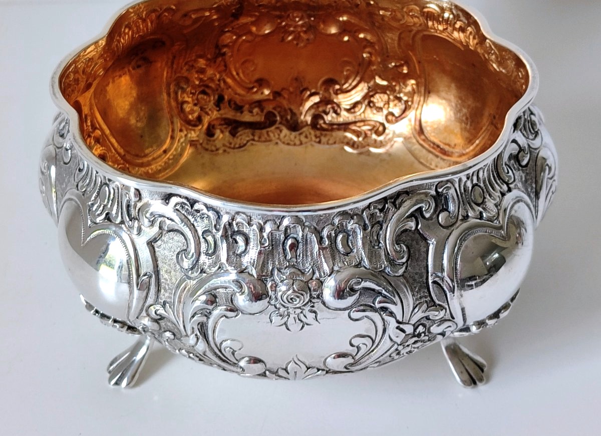 Solid Silver Sugar Box, Biscuit Box-photo-3