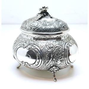 Solid Silver Tea Caddy 