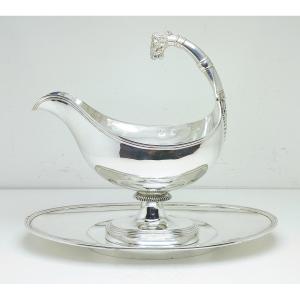 Saucière empire en argent massif Paris 1803-1809 