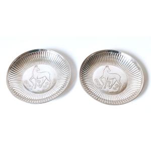 A Pair Of Solid Silver Cups 