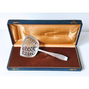 Pelle à asperges art deco en argent massif Wolfers modèle Jade