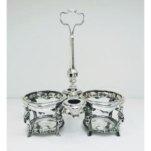 Solid Silver Oil Cruet Brussels 1748-1750