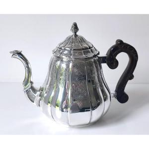 Regency-style Teapot In Solid Silver