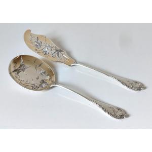 Solid Silver Ice Service Cutlery