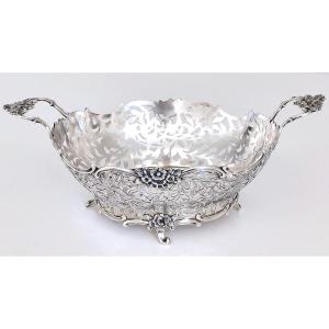 Openwork Solid Silver Basket