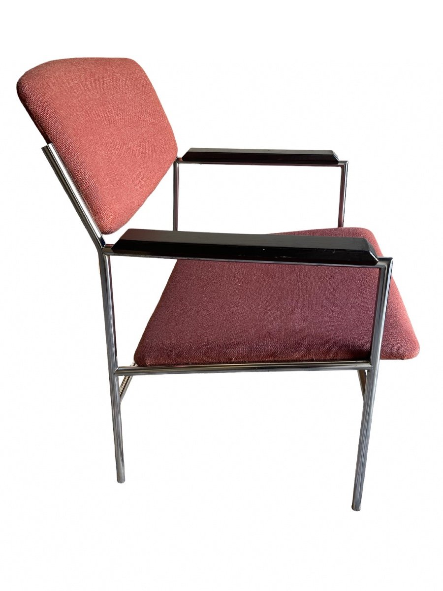Paire de fauteuils vintage par Gijs van der Sluis, Pays-Bas, années 1960-photo-1