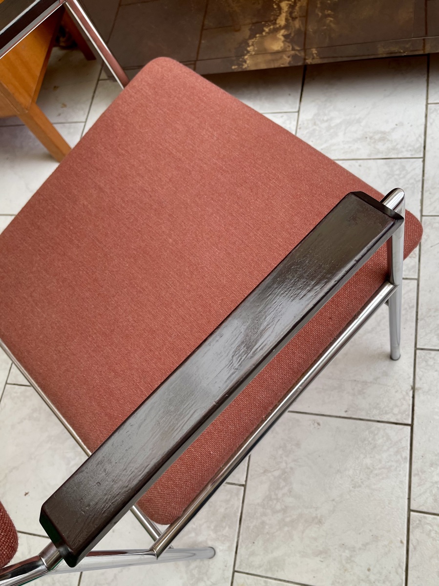 Paire de fauteuils vintage par Gijs van der Sluis, Pays-Bas, années 1960-photo-8