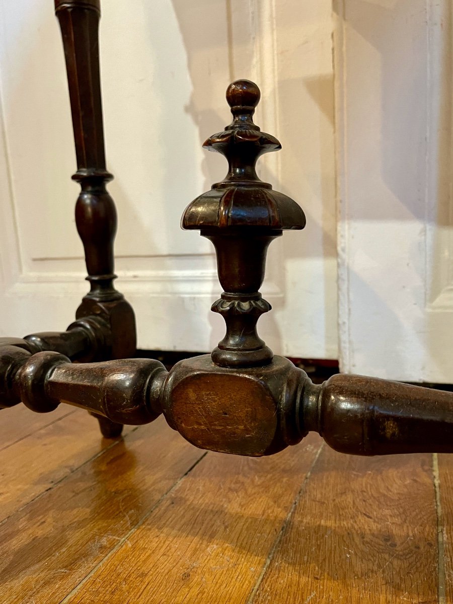 Small Louis XIV Period Walnut Table-photo-4