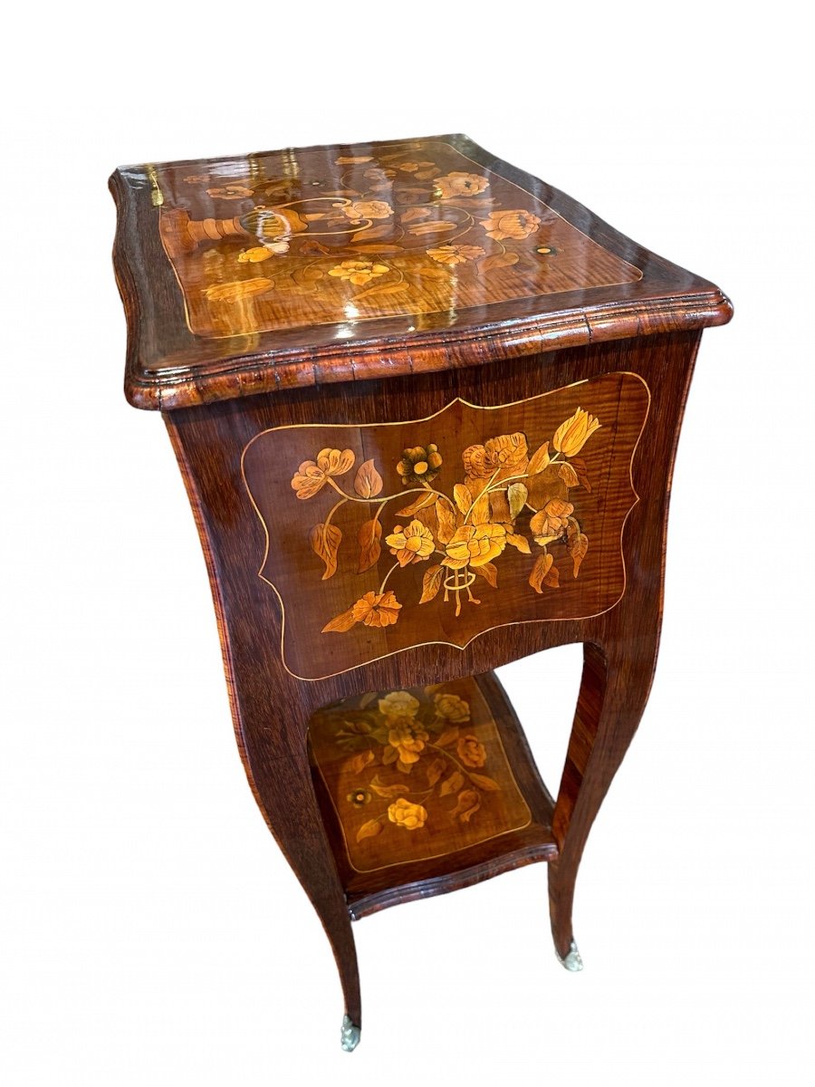  Louis XV Period Chiffonnière Table Stamped Germain Landrin Received Master In 1738-photo-4
