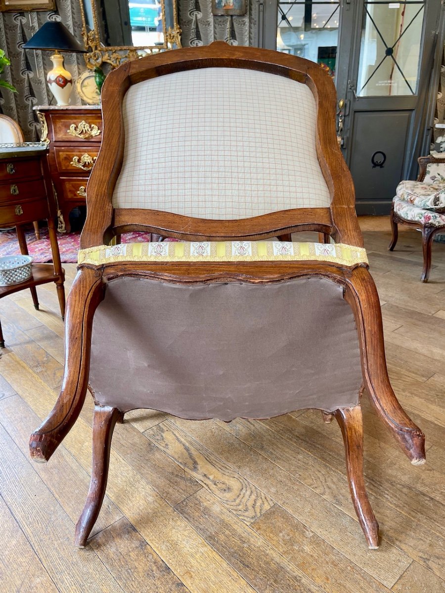 Pair Of Louis XV Period Flat Back Armchairs - 18th Century-photo-6
