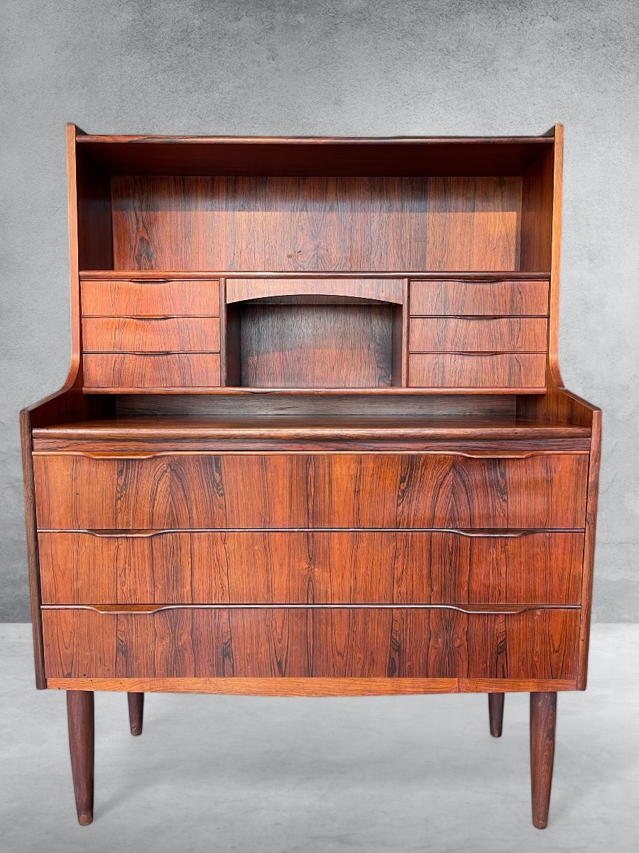 Secrétaire Coiffeuse Scandinave En Palissandre Année 60-photo-4