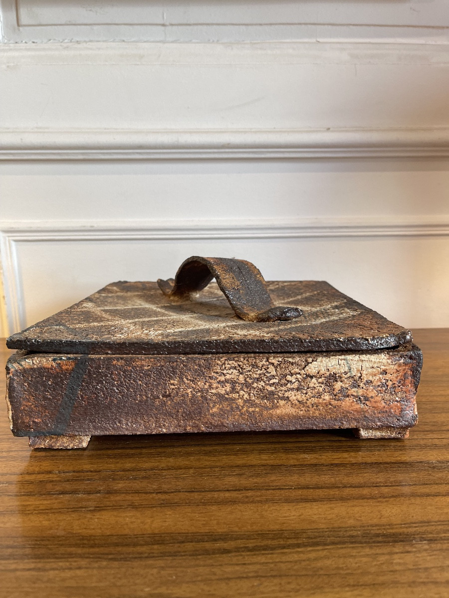 Sculpture / Box With Lid In Stoneware By Jacques Laroussini Late 20th Century -photo-8