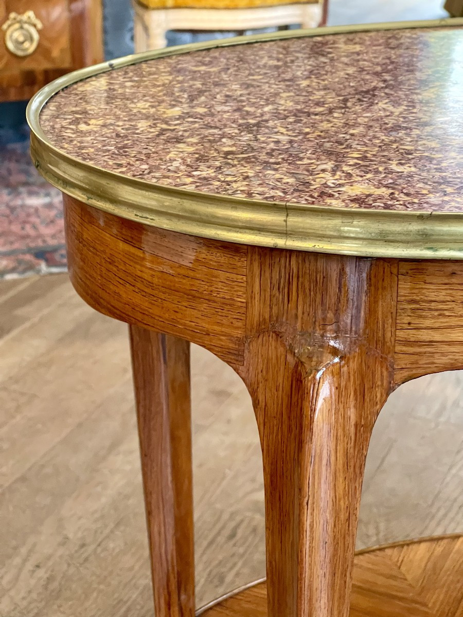 Transitional Period Marquetry Coffee Table, Mid-18th Century-photo-1