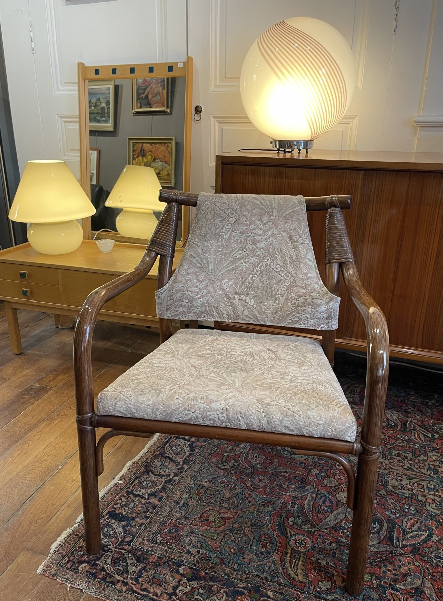 Paire de fauteuils originale de salon Design Scandinave Année 60/70-photo-3