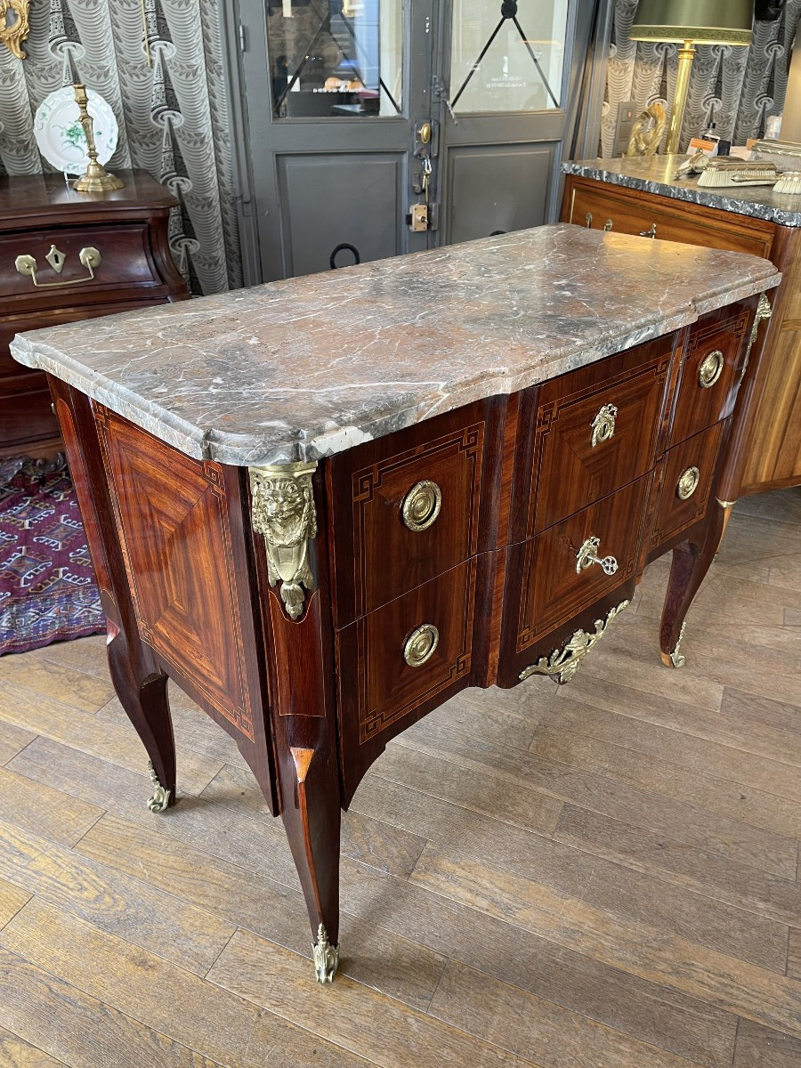 Greek-style Commode By François Rubestuck, From The Transitional Period - 18th Century-photo-4