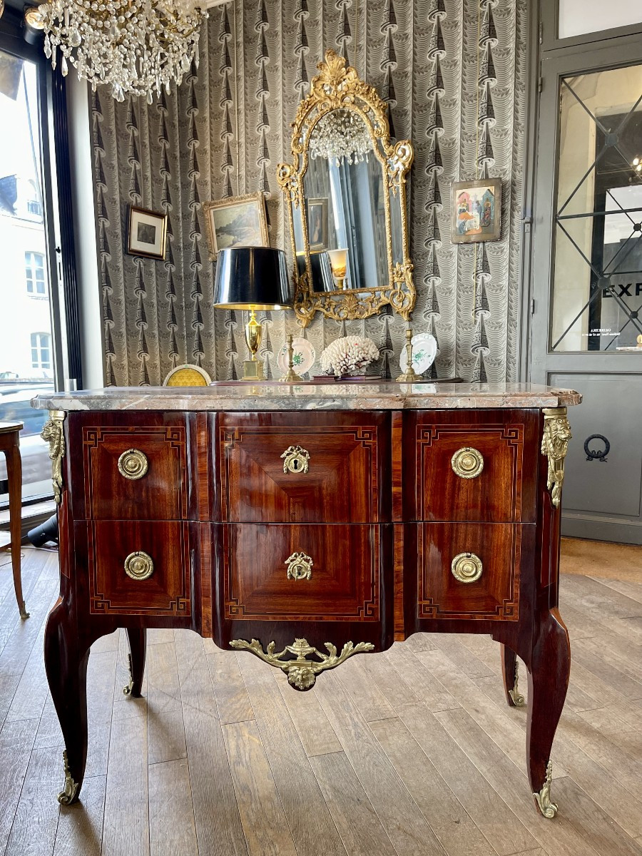 Greek-style Commode By François Rubestuck, From The Transitional Period - 18th Century
