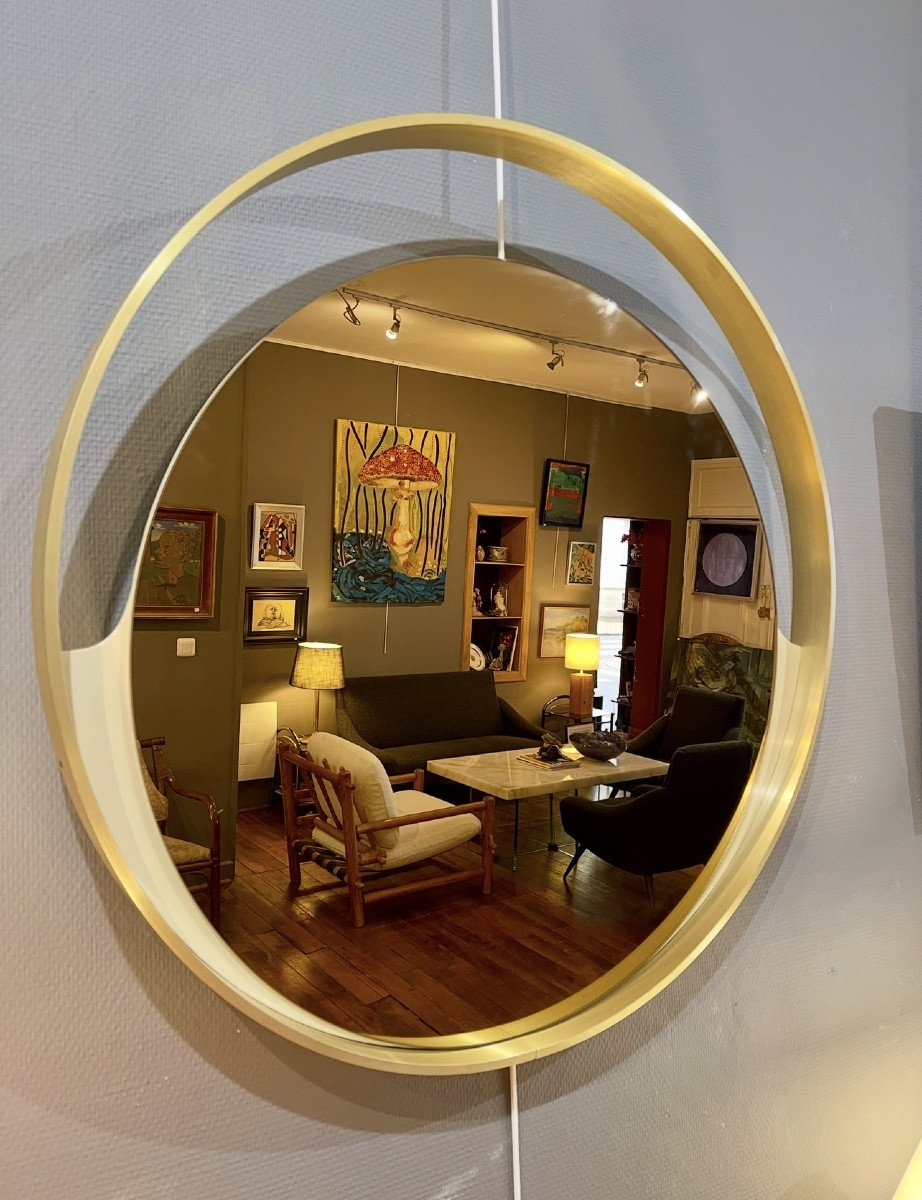 Miroir mural rond Vintage  Italien
