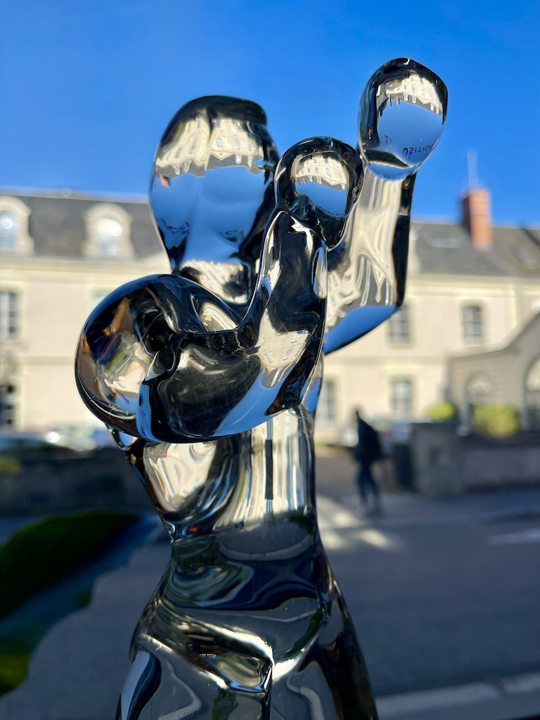 Sculptural In Clear Murano Glass Created By The Artist Renato Anatra (1943-2020), Italy-photo-3