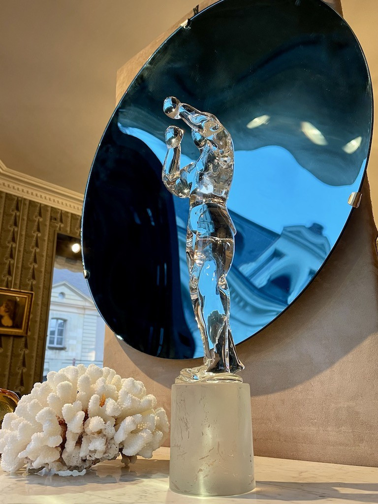 Sculptural In Clear Murano Glass Created By The Artist Renato Anatra (1943-2020), Italy-photo-1