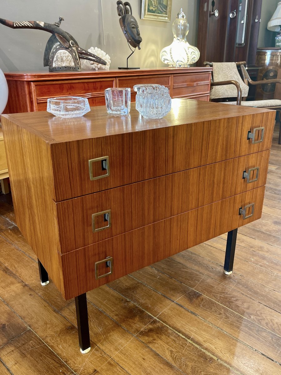 Small Scandinavian Teak Chest Of Drawers - Sweden, 1960s-photo-3