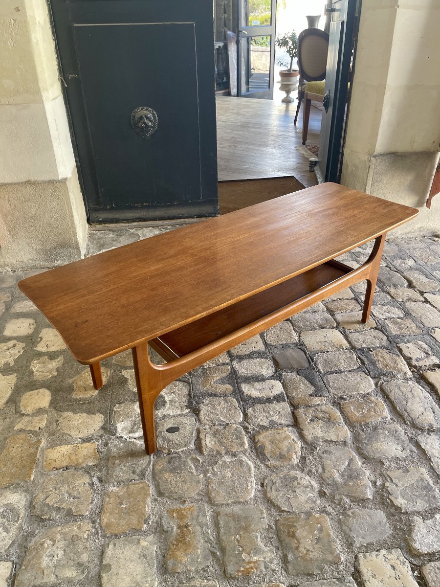 Scandinavian Teak Coffee Table, Sweden, 1970s-photo-2