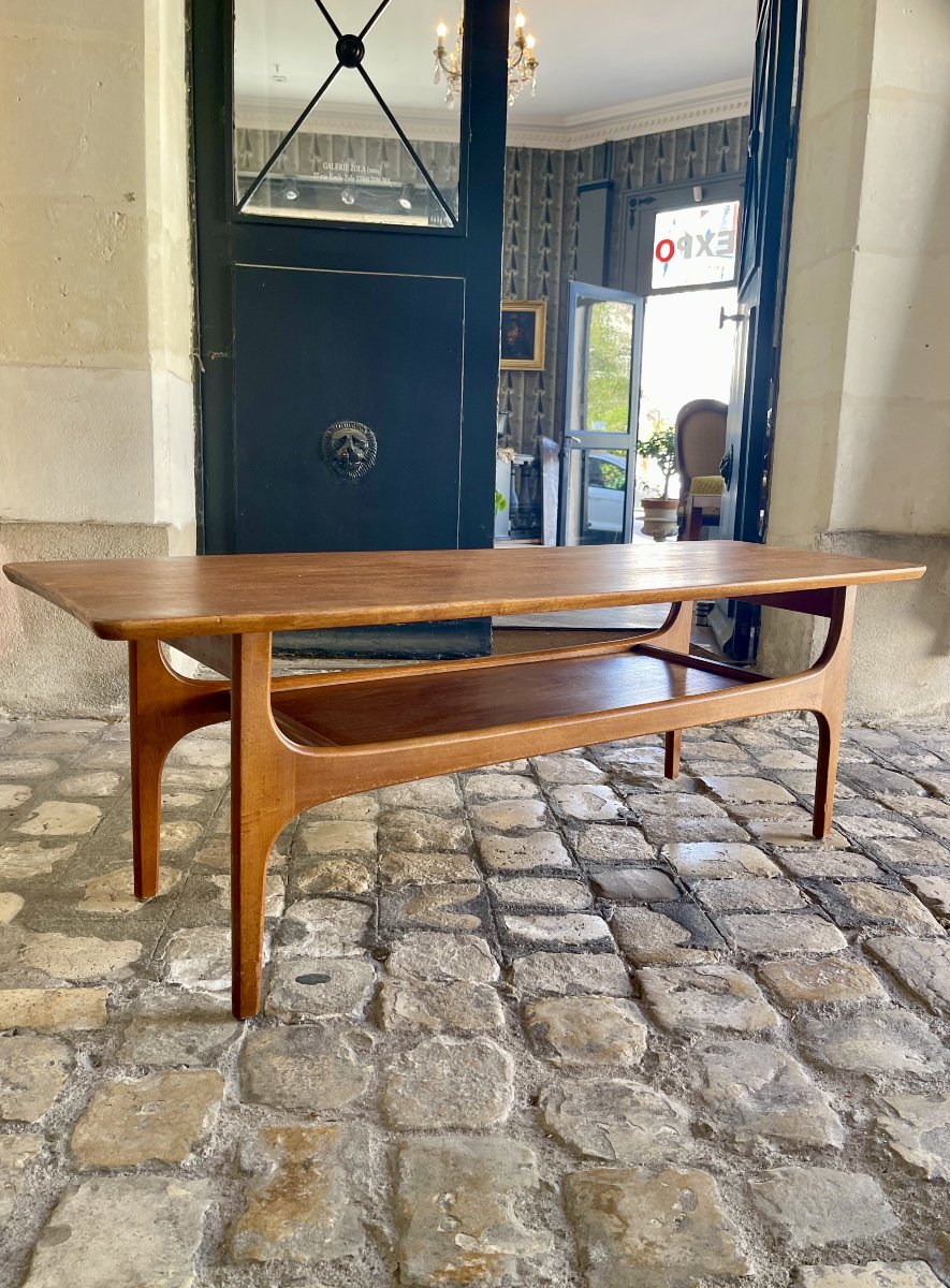 Scandinavian Teak Coffee Table, Sweden, 1970s-photo-3