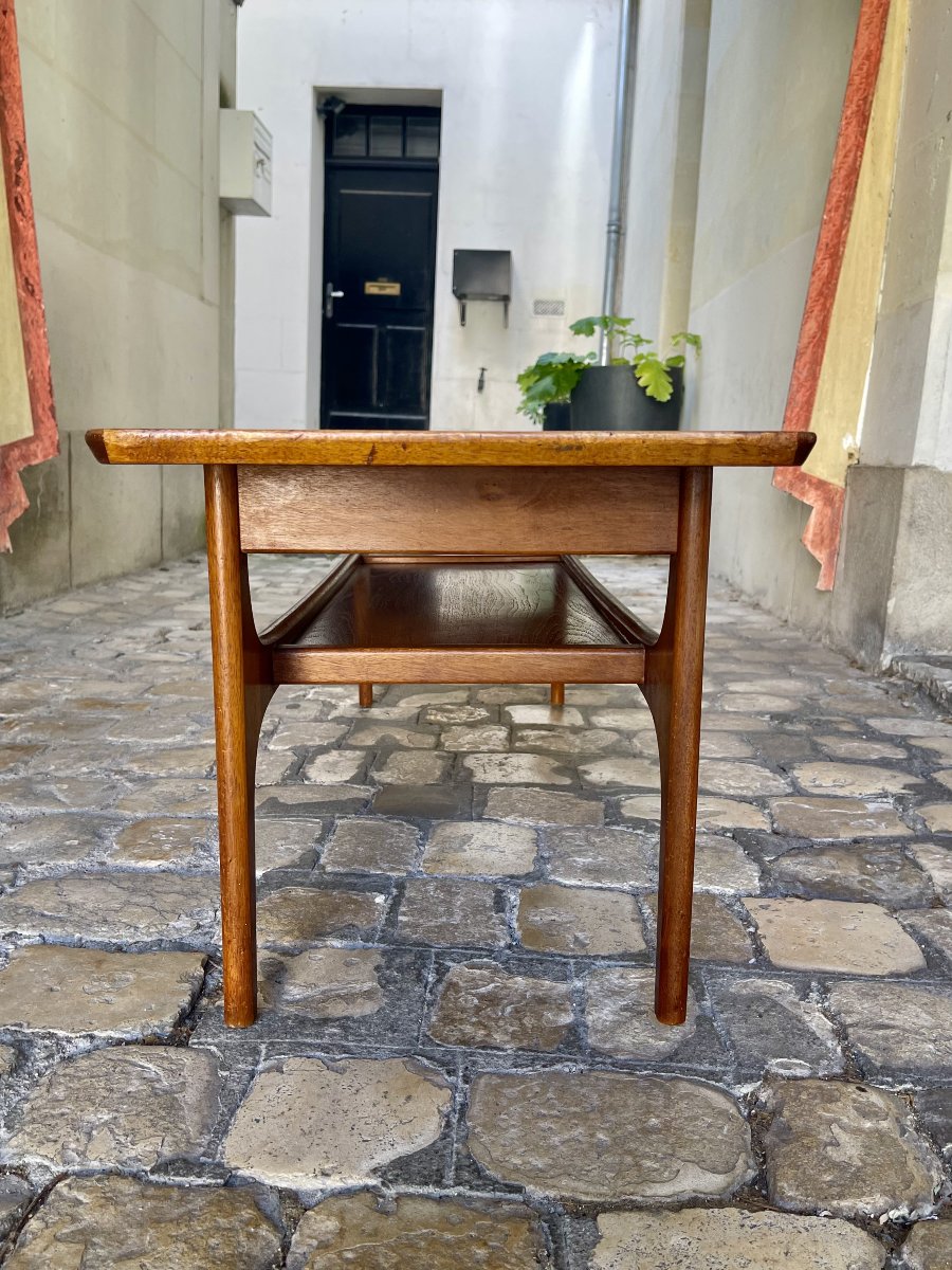 Scandinavian Teak Coffee Table, Sweden, 1970s-photo-4