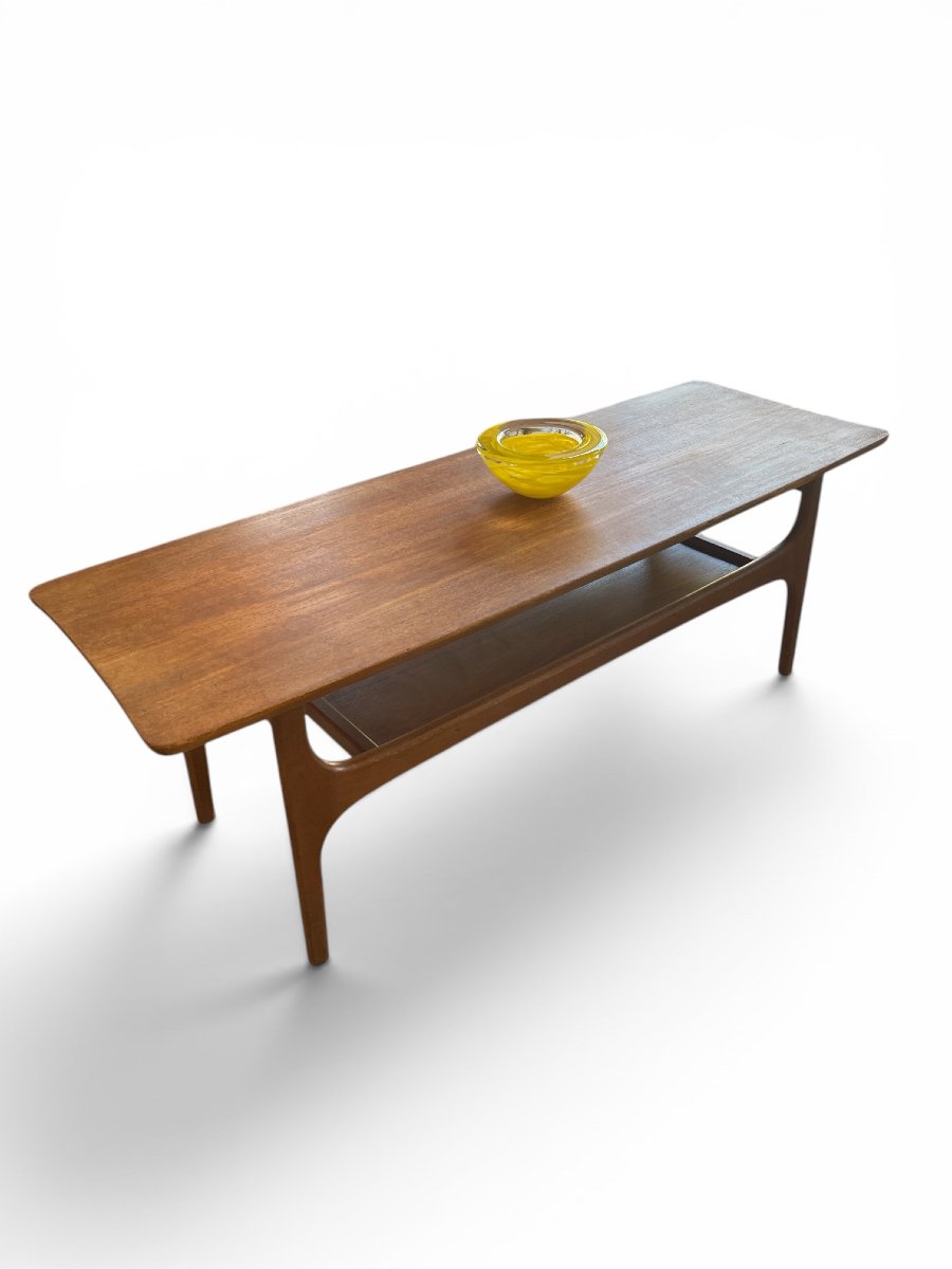 Scandinavian Teak Coffee Table, Sweden, 1970s-photo-3