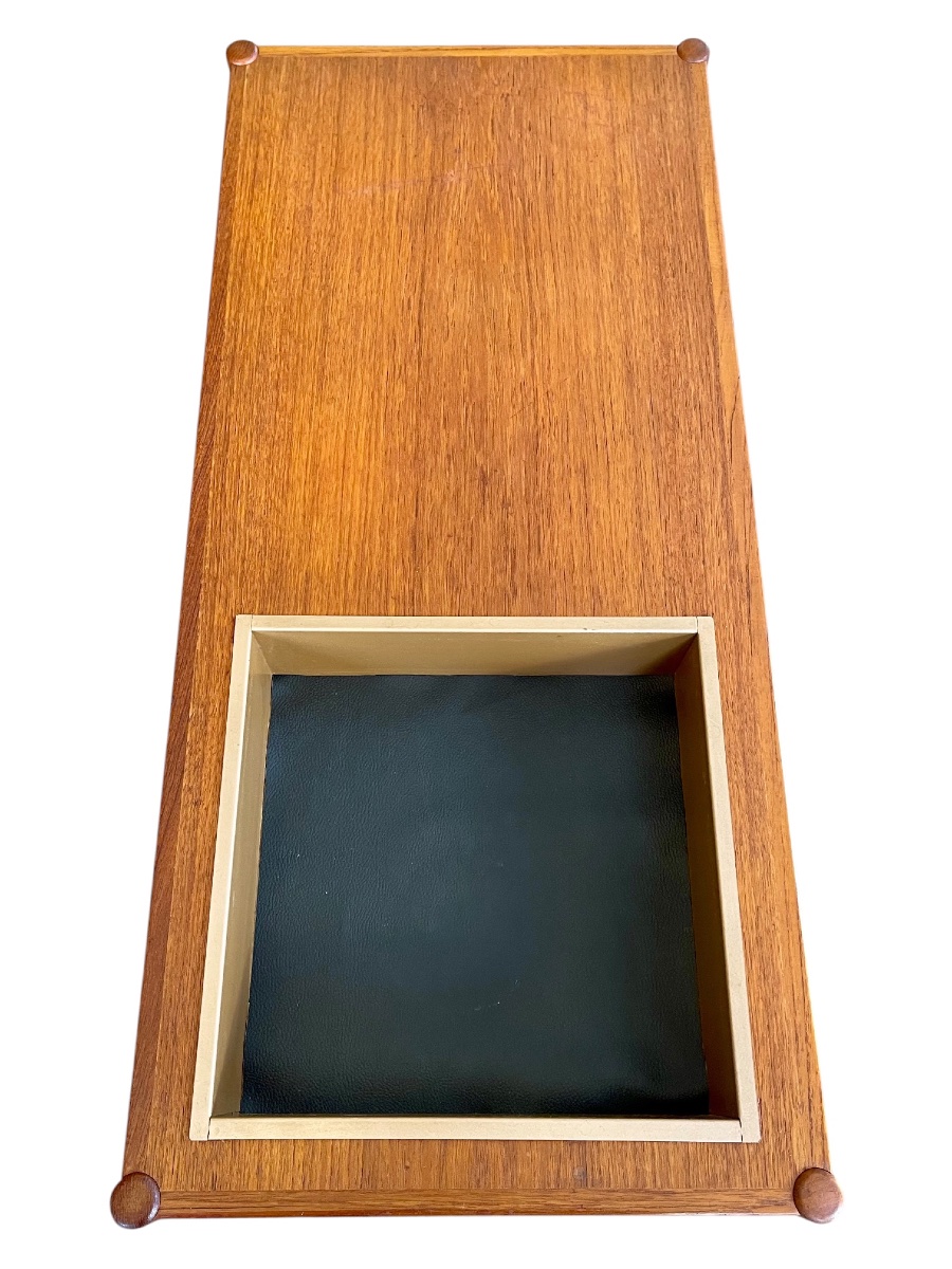 Scandinavian Teak Coffee Table With Built-in Planter, Sweden, 1970s-photo-2