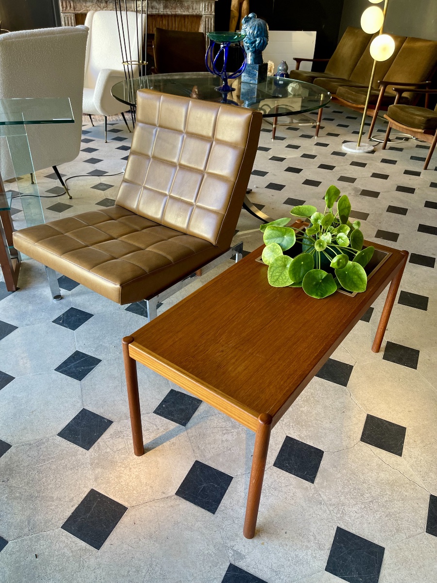 Scandinavian Teak Coffee Table With Built-in Planter, Sweden, 1970s-photo-8