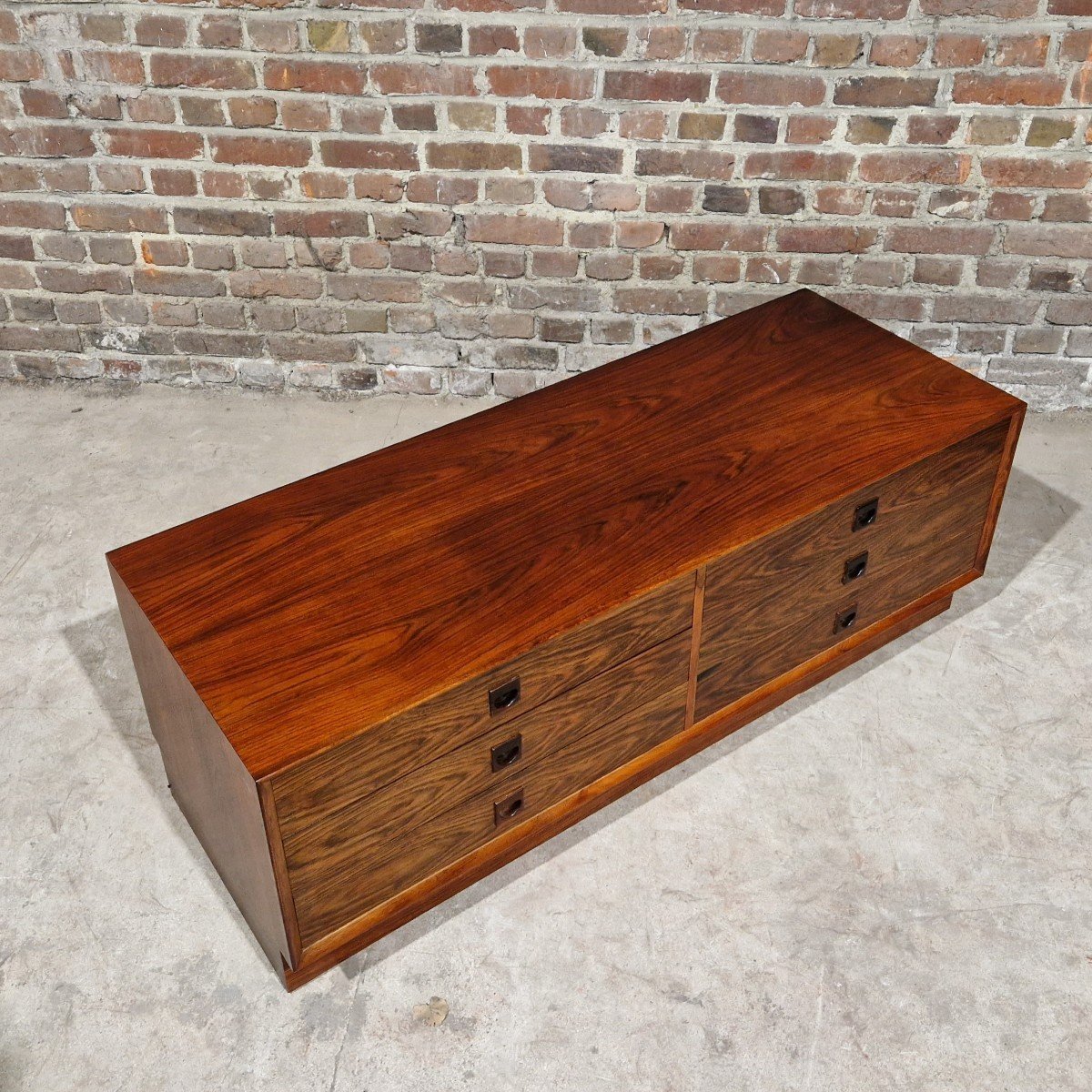 Small Scandinavian Sideboard With Drawers In Rio Rosewood, Erik Brouer-photo-2