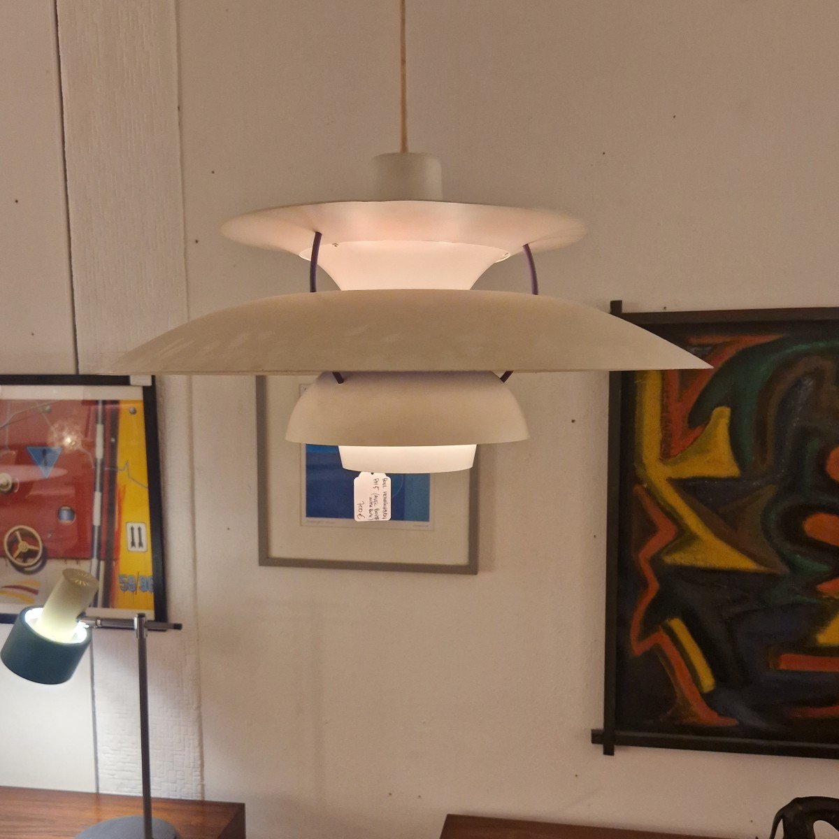 Vintage Scandinavian Pendant Lamp Ph5, Poul Henningsen-photo-3