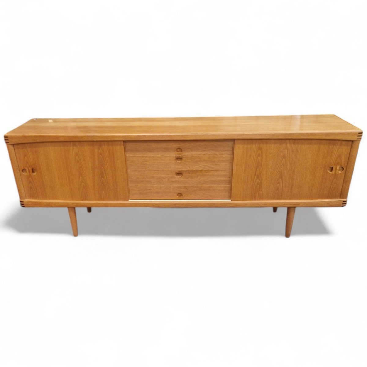 Enfilade Vintage Scandinave En Chêne Clair,  H.w. Klein-photo-2