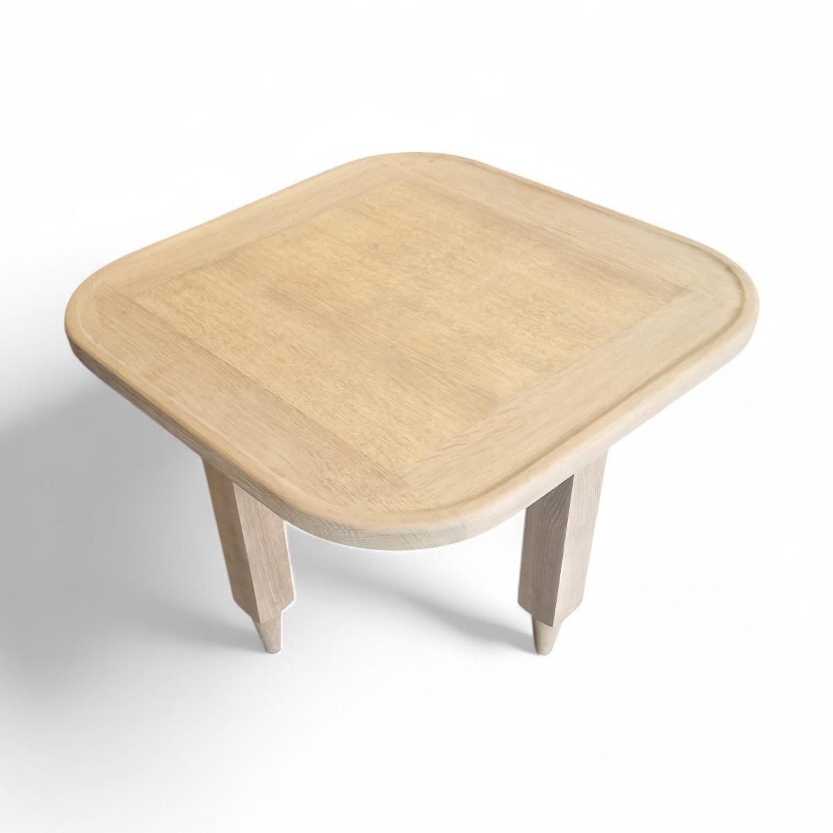 "jérôme" Pedestal Table In Light Oak, Guillerme And Chambron-photo-2